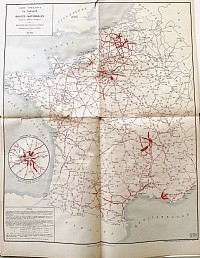 Carte des comptages routiers de 1876